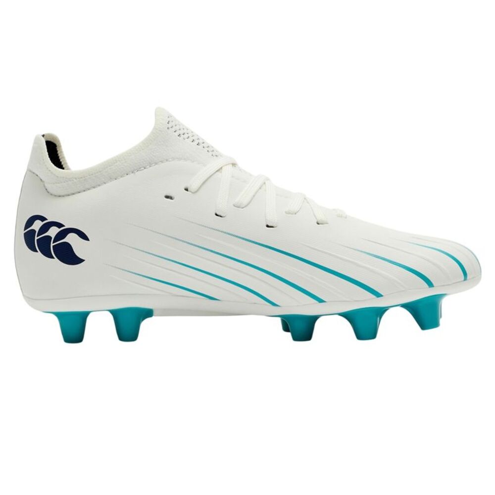 Canterbury Childrens/Kids Speed Falcon Pro 2.0 Firm Ground Rugby Boots / White/B